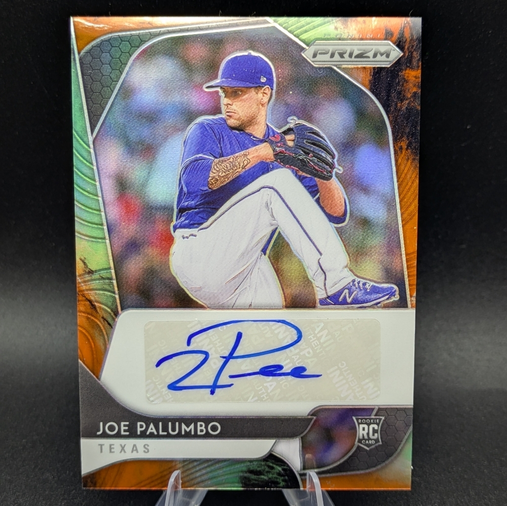2020 Prizm COSMIC HAZE Joe Palumbo Rated Rookie AUTOGRAPH AUTO RC # /50 Rangers